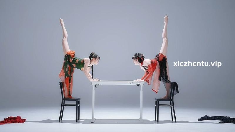 B站UP主#紫颜-小仙紫#晓丹小仙女儿 双倍旗袍舞蹈4K版素材大全