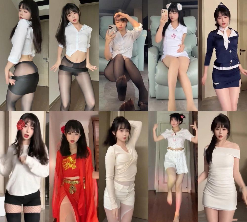 抖音颜值御姐欣老板付费定制跳舞素材大全