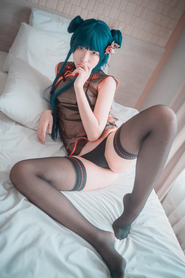 SonSon – NO.015 [DJAWA] Sheer Qipao Girl[45P/492MB]