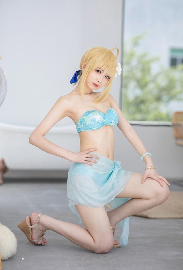 封疆疆v – NO.15 阿尔托莉雅·潘德拉贡 泳装[40P-45MB]