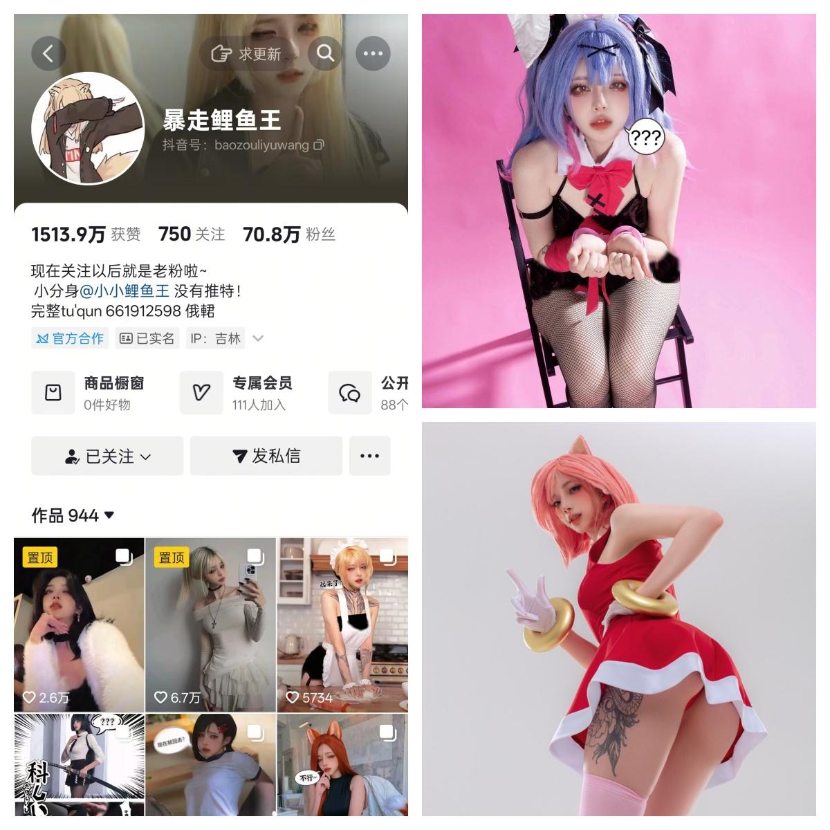 暴走鲤鱼王付费定制COS图集资源合集