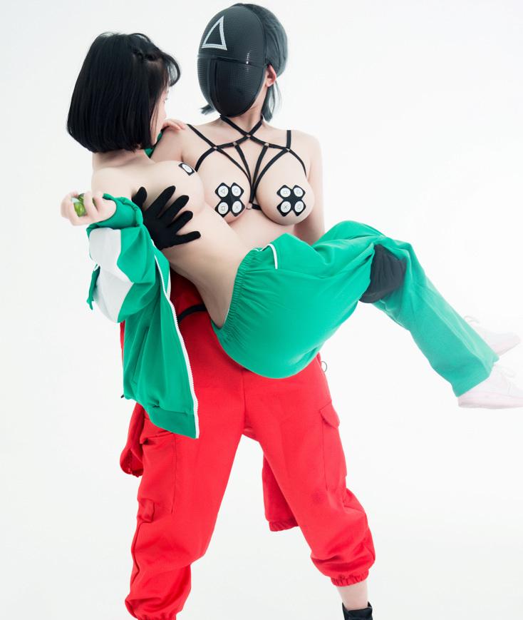 晕崽Zz – NO.017 鱿鱼游戏[54P1V/857MB]