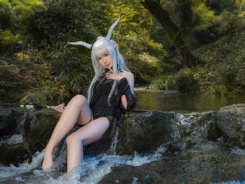 麻花酱 明日方舟 闪灵泳装【20P-254MB】-非常赞